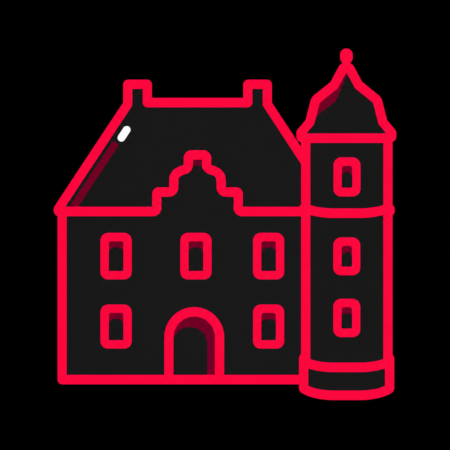 Neon-Icon des Markgrafenschlosses Emmendingen für kostengünstige Firmenwebsites in Emmendingen