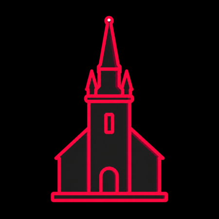 Neon-Icon des Münsters Radolfzell für kostengünstige Firmenwebsites in Radolfzell