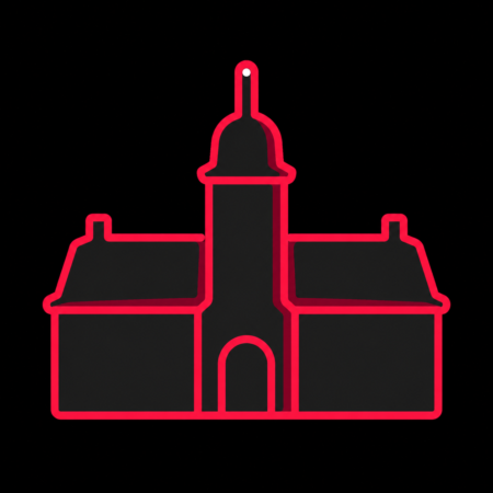 Neon-Icon von Schloss Ettlingen für kostengünstige Firmenwebsites in Ettlingen