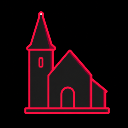 Neon-Icon der Stiftskirche Herrenberg für kostengünstige Firmenwebsites in Herrenberg