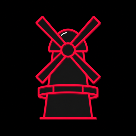 Firmenwebsites in Achim – stilisiertes Stadt-Icon mit der historischen Achimer Windmühle
