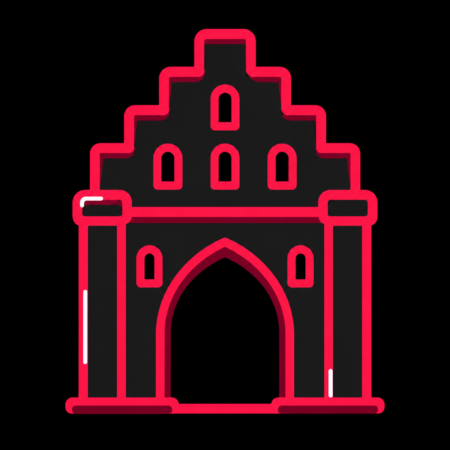 Stadt-Icon für Firmenwebsites in Anklam mit stilisiertem Anklamer Steintor