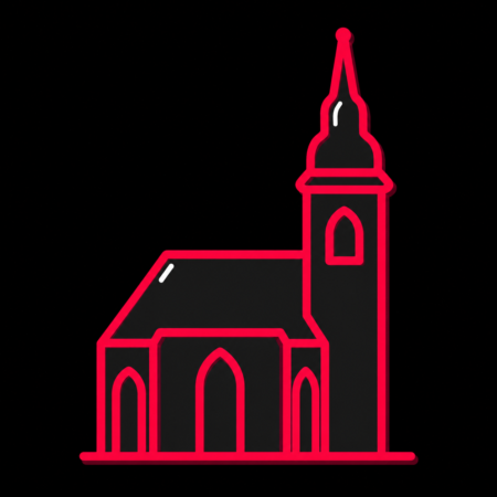 Firmenwebsites in Annaberg-Buchholz – stilisiertes Stadt-Icon mit der St. Annenkirche und ihrem markanten Turm