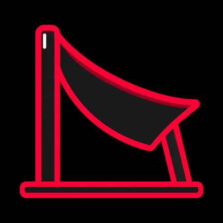 Firmenwebsites in Aue-Bad Schlema – stilisiertes Stadt-Icon mit dem Sonnensegel im Kurpark Bad Schlema