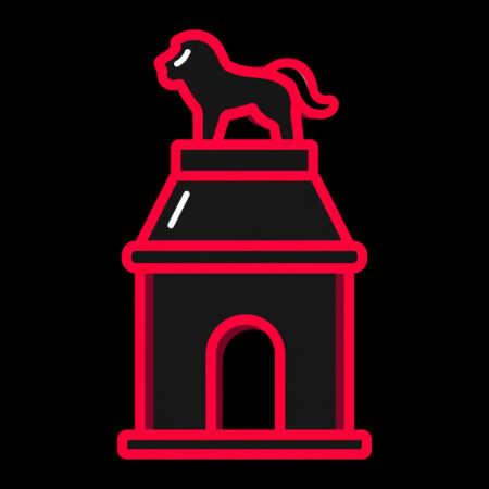 Firmenwebsites in Auerbach/Vogtl. – stilisiertes Stadt-Icon mit Schlossturm und markantem Auerbacher Löwen