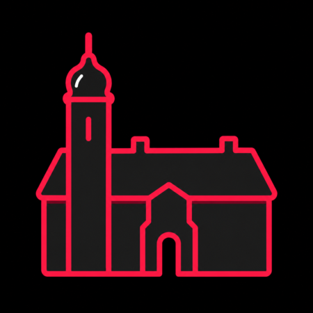 Reduziertes Stadt-Icon von Schloss Bernburg für Firmenwebsites in Bernburg (Saale)