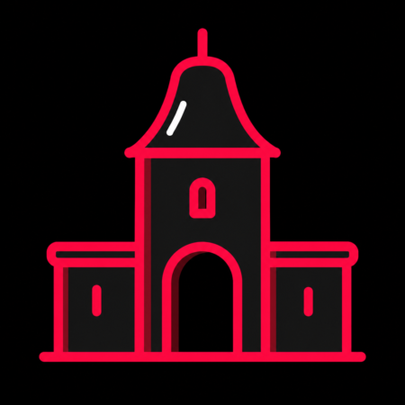 Firmenwebsites in Borna – stilisiertes Stadt-Icon mit dem historischen Reichstor