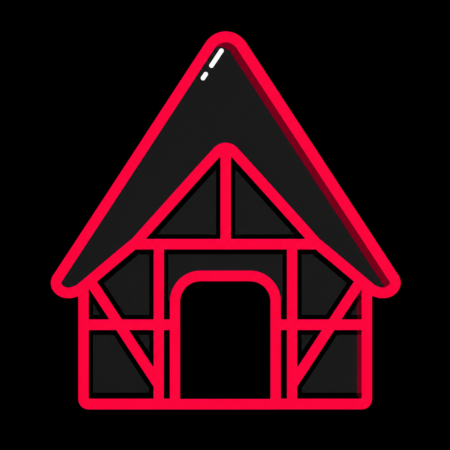 Firmenwebsites in Cloppenburg – stilisiertes Stadt-Icon mit Fachwerkhaus des Museumsdorfs Cloppenburg