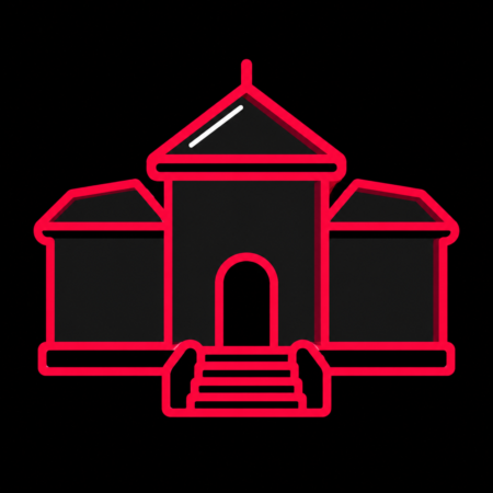 Firmenwebsites in Coswig – stilisiertes Stadt-Icon mit der Villa Teresa und ihrer markanten Freitreppe