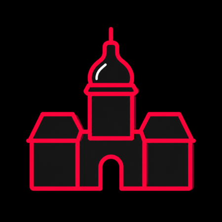 Firmenwebsites in Delitzsch – stilisiertes Stadt-Icon mit dem Barockschloss und markantem Schlossturm