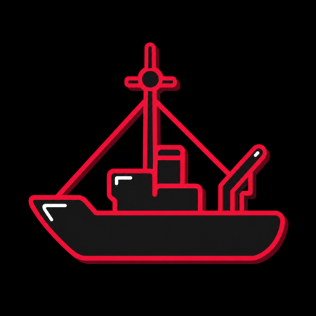 Stadt-Icon für Firmenwebsites in Emden mit stilisiertem Feuerschiff Amrumbank