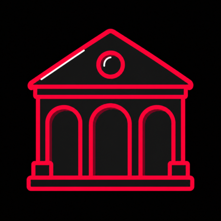 Firmenwebsites in Friedrichsthal – stilisiertes Stadt-Icon mit dem Rechtsschutzsaal in Bildstock