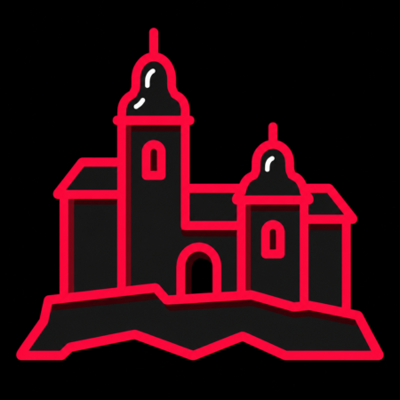 Firmenwebsites in Glauchau – stilisiertes Stadt-Icon mit den Schlössern Forder- und Hinterglauchau