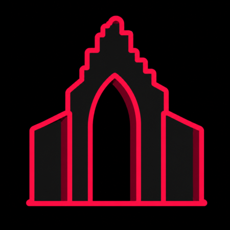 Stadt-Icon für Firmenwebsites in Greifswald mit stilisierter Klosterruine Eldena