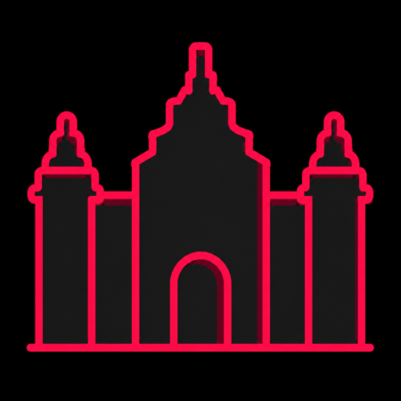 Stadt-Icon für Firmenwebsites in Güstrow mit stilisiertem Güstrower Schloss