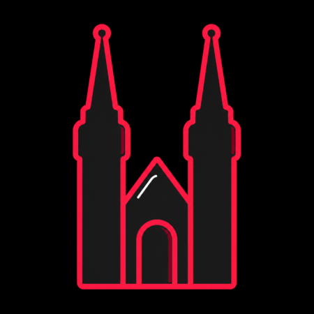 Reduziertes Stadt-Icon des Halberstädter Doms für Firmenwebsites in Halberstadt