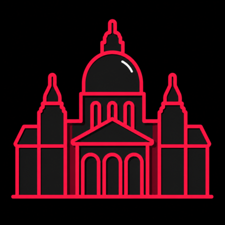 Stadt-Icon für Firmenwebsites in Hannover mit stilisiertem Neuen Rathaus