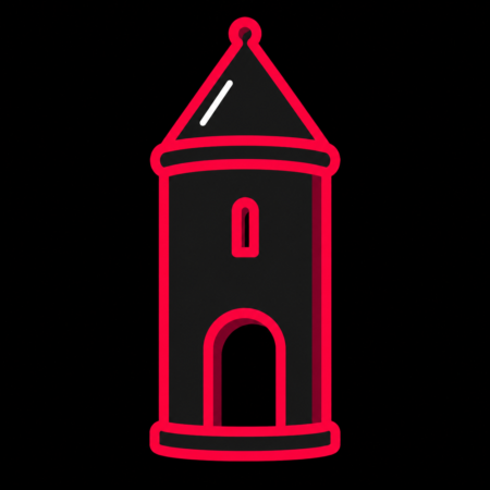 Firmenwebsites in Kamenz – stilisiertes Stadt-Icon mit dem historischen Roten Turm