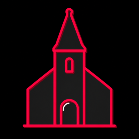 Reduziertes Icon der Ägidiuskirche für Firmenwebsites in Klötze
