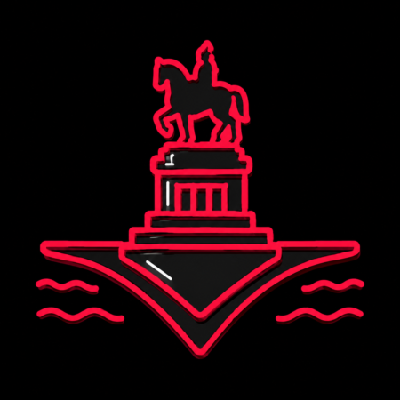 Firmenwebsites in Koblenz – stilisiertes Stadt-Icon mit dem Kaiser-Wilhelm-Denkmal am Deutschen Eck