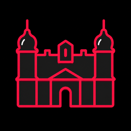 Reduziertes Stadt-Icon von Schloss Köthen für Firmenwebsites in Köthen