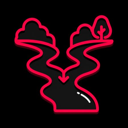 Firmenwebsites in Konz – stilisiertes Stadt-Icon mit dem Zusammenfluss von Saar und Mosel