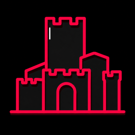Firmenwebsites in Lahnstein – stilisiertes Stadt-Icon mit der Burg Lahneck