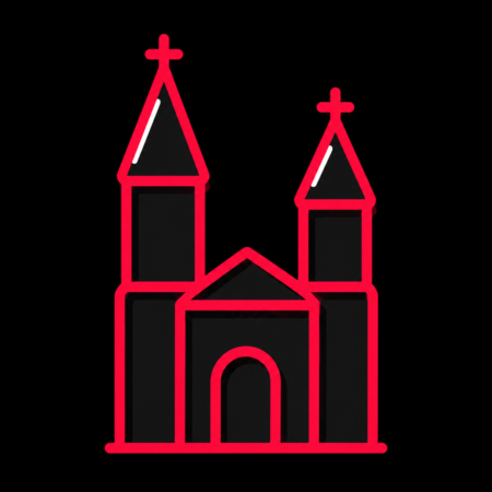 Firmenwebsites in Landau in der Pfalz – stilisiertes Stadt-Icon mit der Landauer Stiftskirche