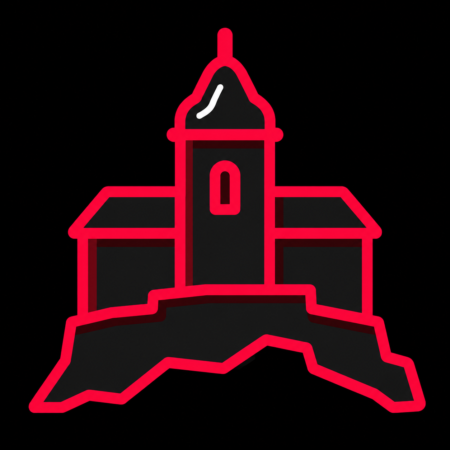 Firmenwebsites in Limbach-Oberfrohna – stilisiertes Stadt-Icon mit Schloss Wolkenburg auf einem Felsvorsprung