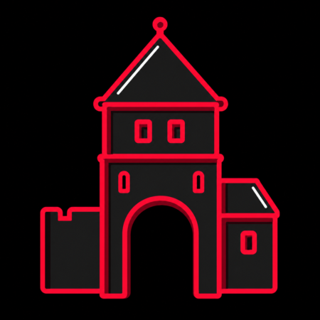 Firmenwebsites in Marienberg – stilisiertes Stadt-Icon mit dem historischen Zschopauer Tor