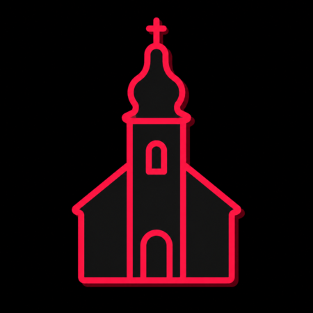 Firmenwebsites in Markranstädt – stilisiertes Stadt-Icon mit der Sankt-Laurentius-Kirche und ihrem markanten Turm
