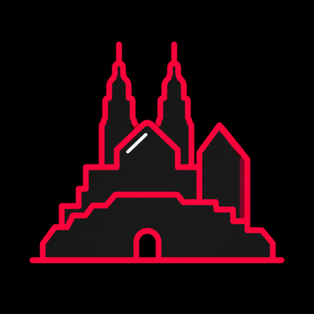 Firmenwebsites in Meißen – stilisiertes Stadt-Icon mit Albrechtsburg und Meißner Dom