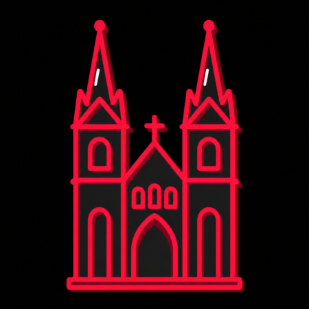 Reduziertes Stadt-Icon des Merseburger Doms für Firmenwebsites in Merseburg