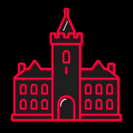 Reduziertes Icon von Schloss Möckern für Firmenwebsites in Möckern