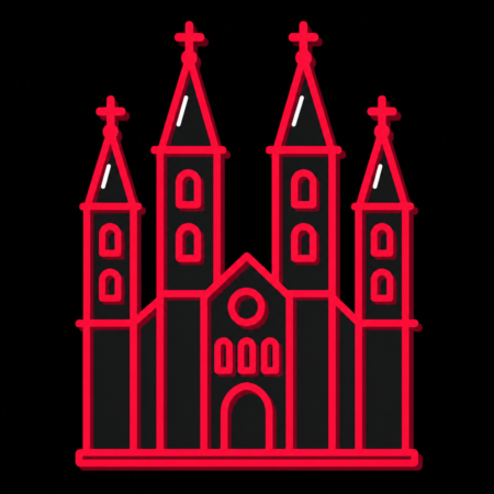 Reduziertes Stadt-Icon des Naumburger Doms für Firmenwebsites in Naumburg (Saale)