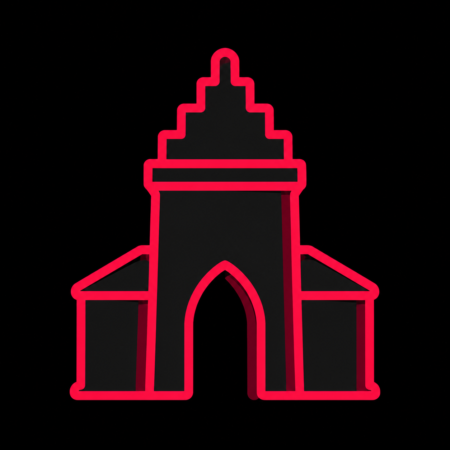 Stadt-Icon für Firmenwebsites in Neubrandenburg mit stilisiertem Treptower Tor