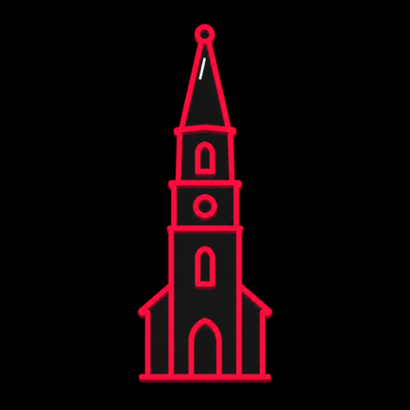 Firmenwebsites in Nienburg/Weser – stilisiertes Stadt-Icon mit dem markanten Turm der St.-Martins-Kirche