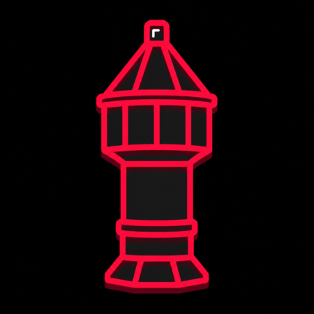 Stadt-Icon für Firmenwebsites in Nordhorn mit stilisiertem Povelturm