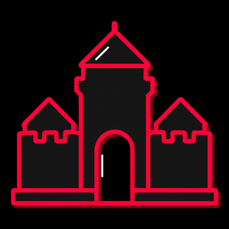 Reduziertes Icon der Burg Oebisfelde für Firmenwebsites in Oebisfelde-Weferlingen