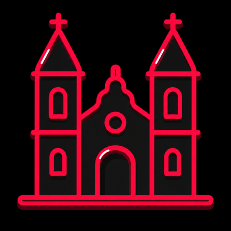 Reduziertes Icon der St.-Stephani-Kirche für Firmenwebsites in Osterwieck