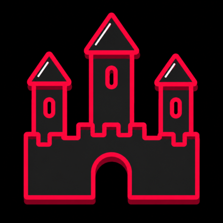 Reduziertes Icon der Burg Querfurt für Firmenwebsites in Querfurt