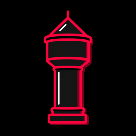 Firmenwebsites in Reichenbach im Vogtland – stilisiertes Stadt-Icon mit dem markanten Reichenbacher Wasserturm