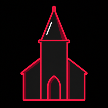 Stadt-Icon für Firmenwebsites in Ribnitz-Damgarten mit stilisierter Klosterkirche Ribnitz