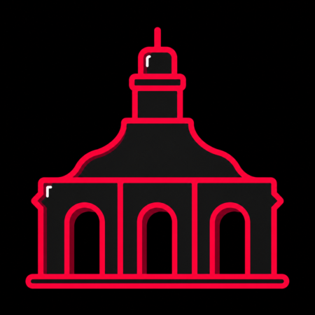 Firmenwebsites in Saarbrücken – stilisiertes Stadt-Icon mit der Ludwigskirche