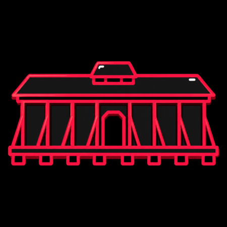 Reduziertes Stadt-Icon des Gradierwerks für Firmenwebsites in Schönebeck (Elbe)