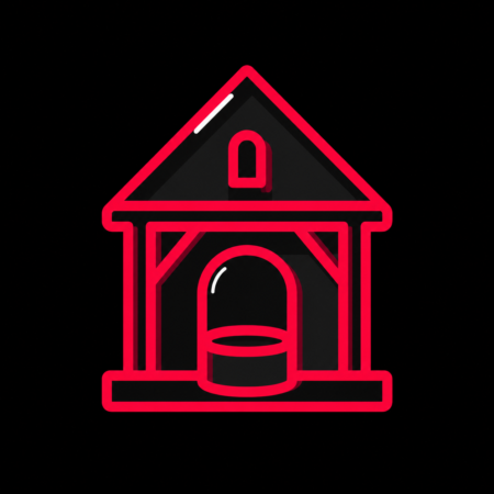 Minimalistisches Neon-Stadt-Icon als Landmarkenmotiv für Firmenwebsites in Sulzbach/Saar