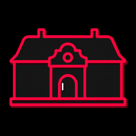 Reduziertes Icon des Neuen Schlosses für Firmenwebsites in Tangerhütte