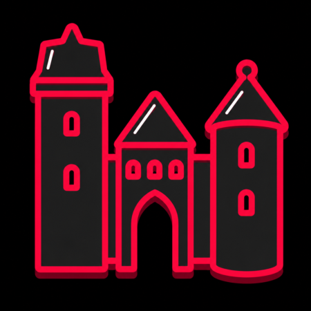 Reduziertes Icon des Neustädter Tors für Firmenwebsites in Tangermünde
