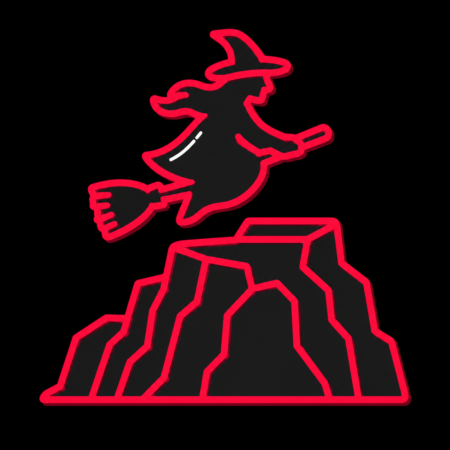 Reduziertes Hexentanzplatz-Icon für Firmenwebsites in Thale
