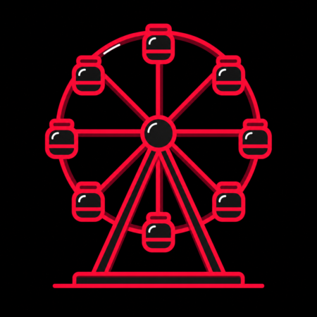 Firmenwebsites in Vechta – stilisiertes Stadt-Icon mit dem Riesenrad des Stoppelmarkts
